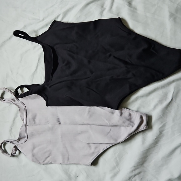 QQQ Black and Gray Bodysuit Set, Size L - Picture 8 of 8